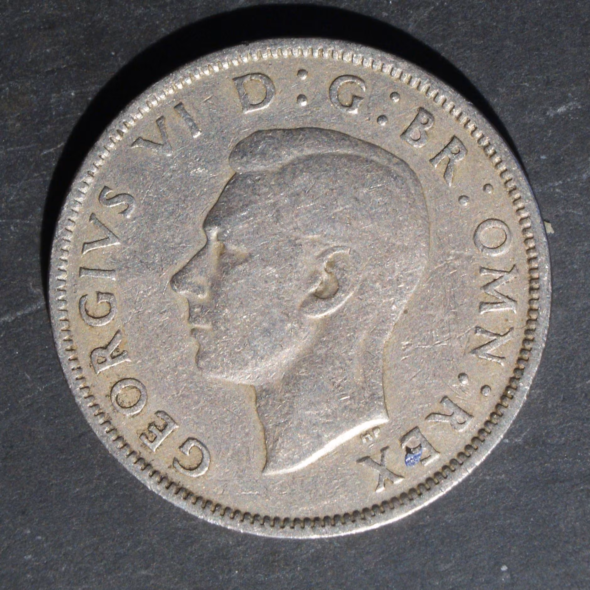 1949 Two Shilling Coin UK George VI