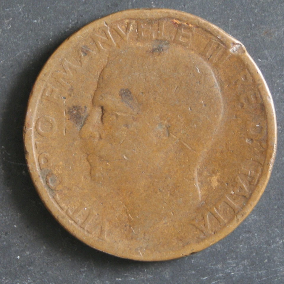 1921 10 Centesimi Coin Italy Victor Emmanual III