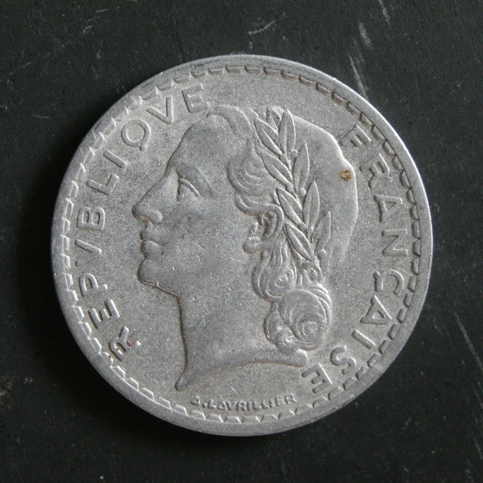 1947 5 Franc Coin France KM# 888b