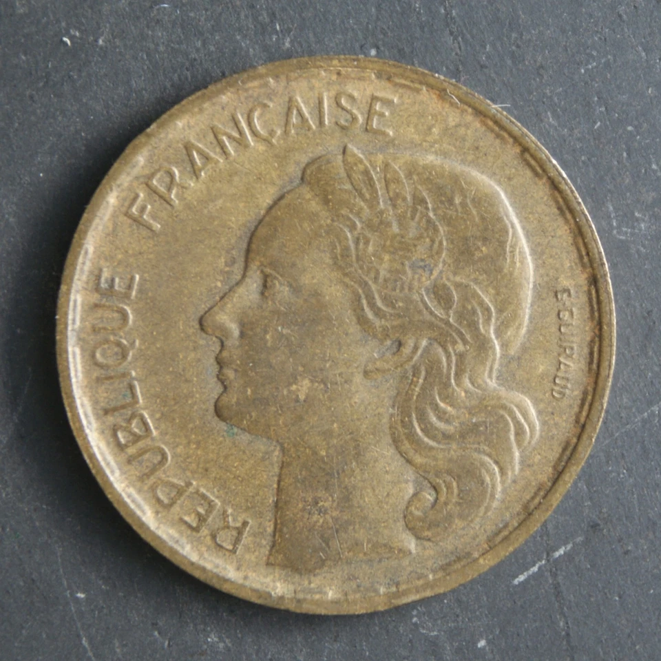 1951 20 Francs Coin (B Mintmark) France KM# 917