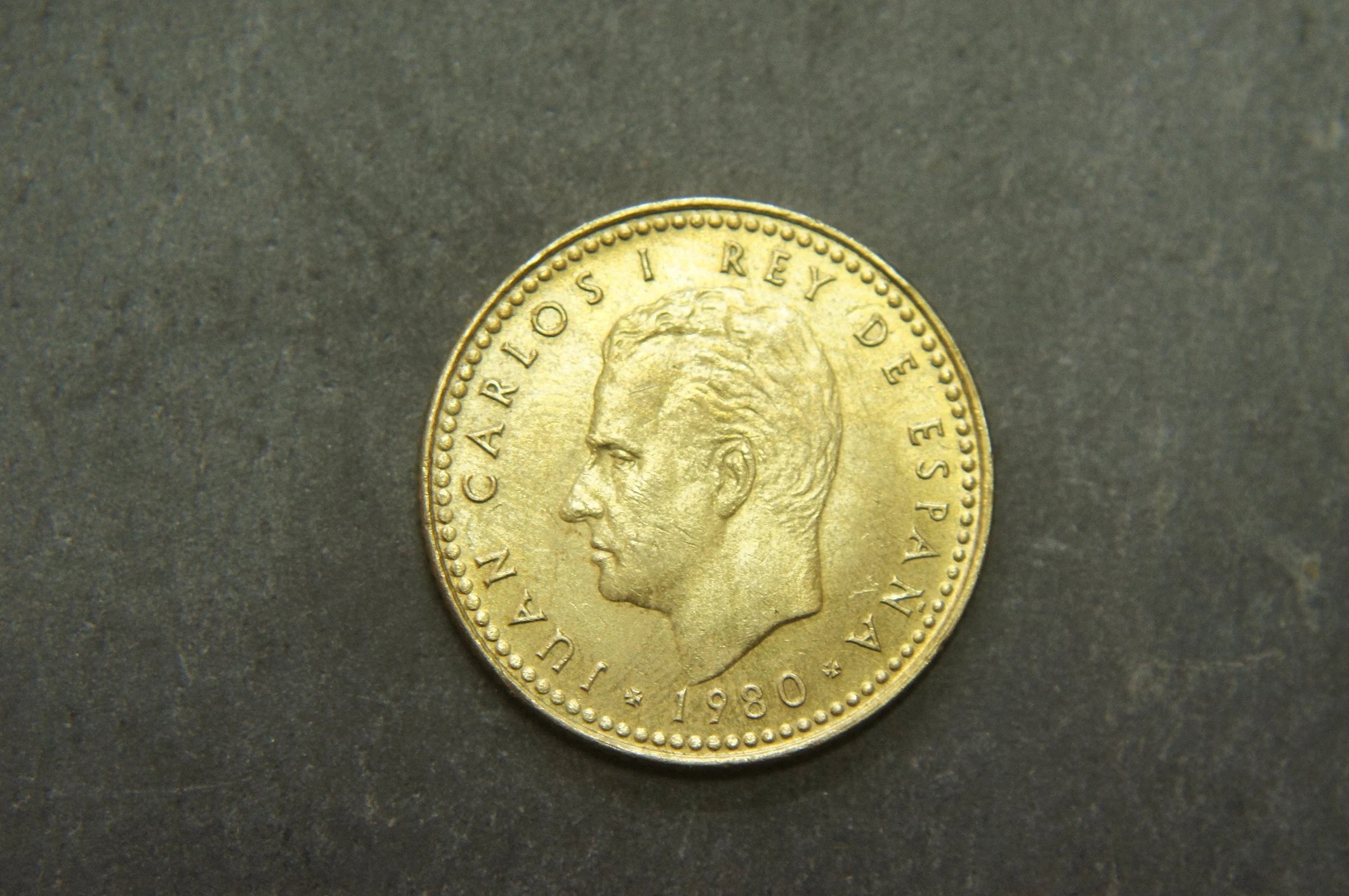 1980 1 Peseta Coin Circulating Commemorative Coin Espana 82 Juan Carlos I 80 Mintmark