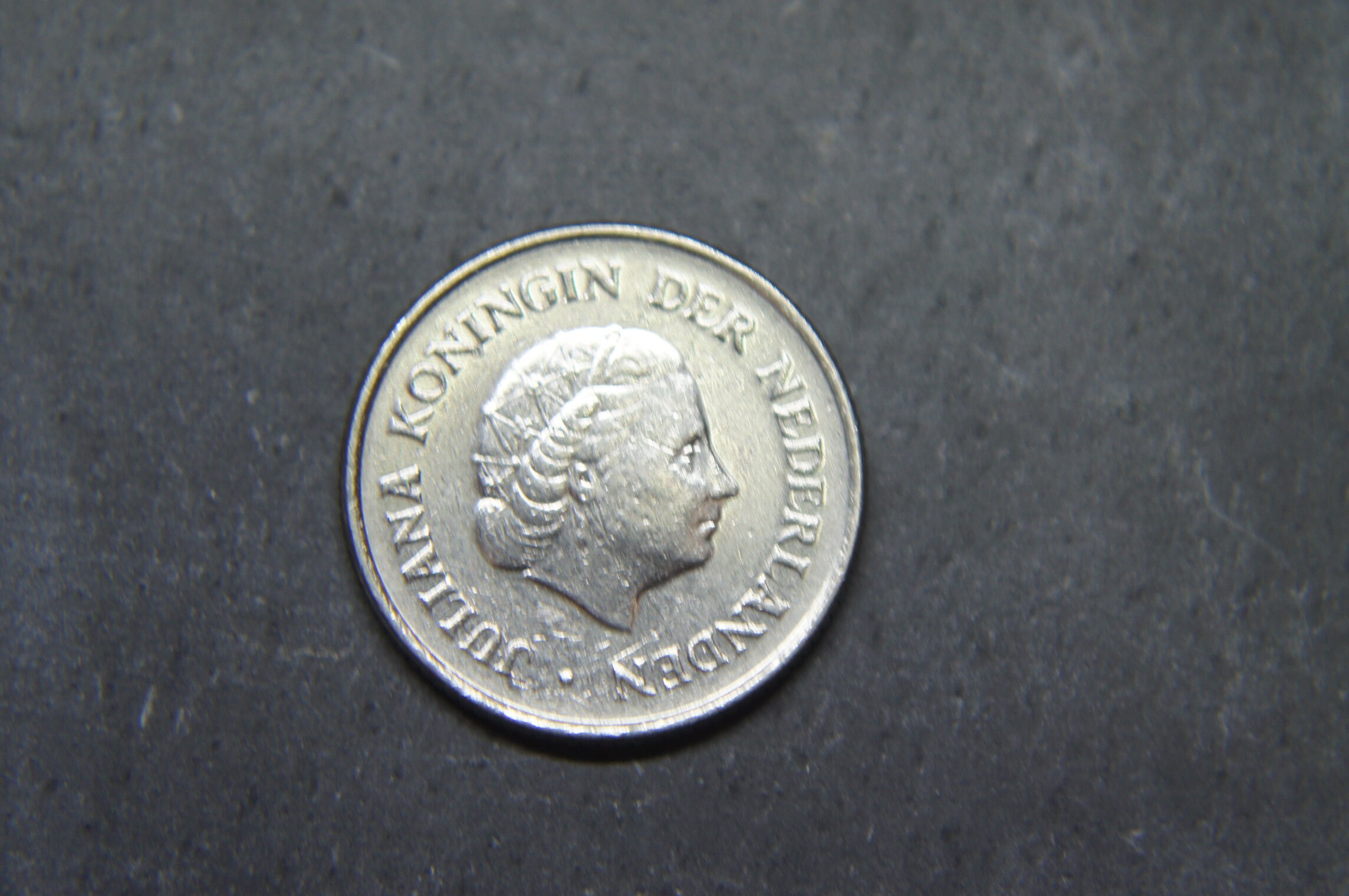 1969 25 Cent Coin Netherlands Juliana