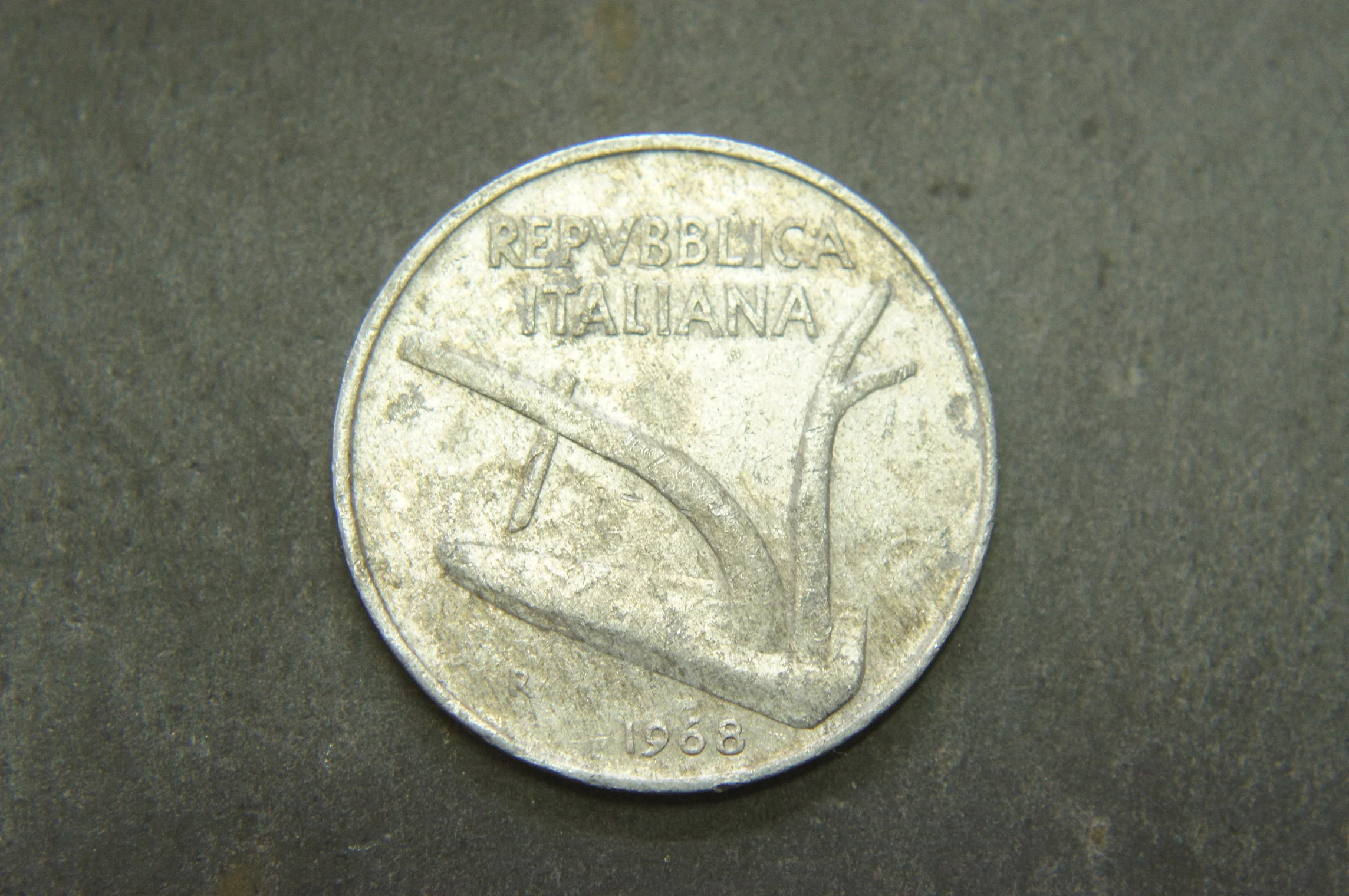 1968 10 Lire Coin Italy