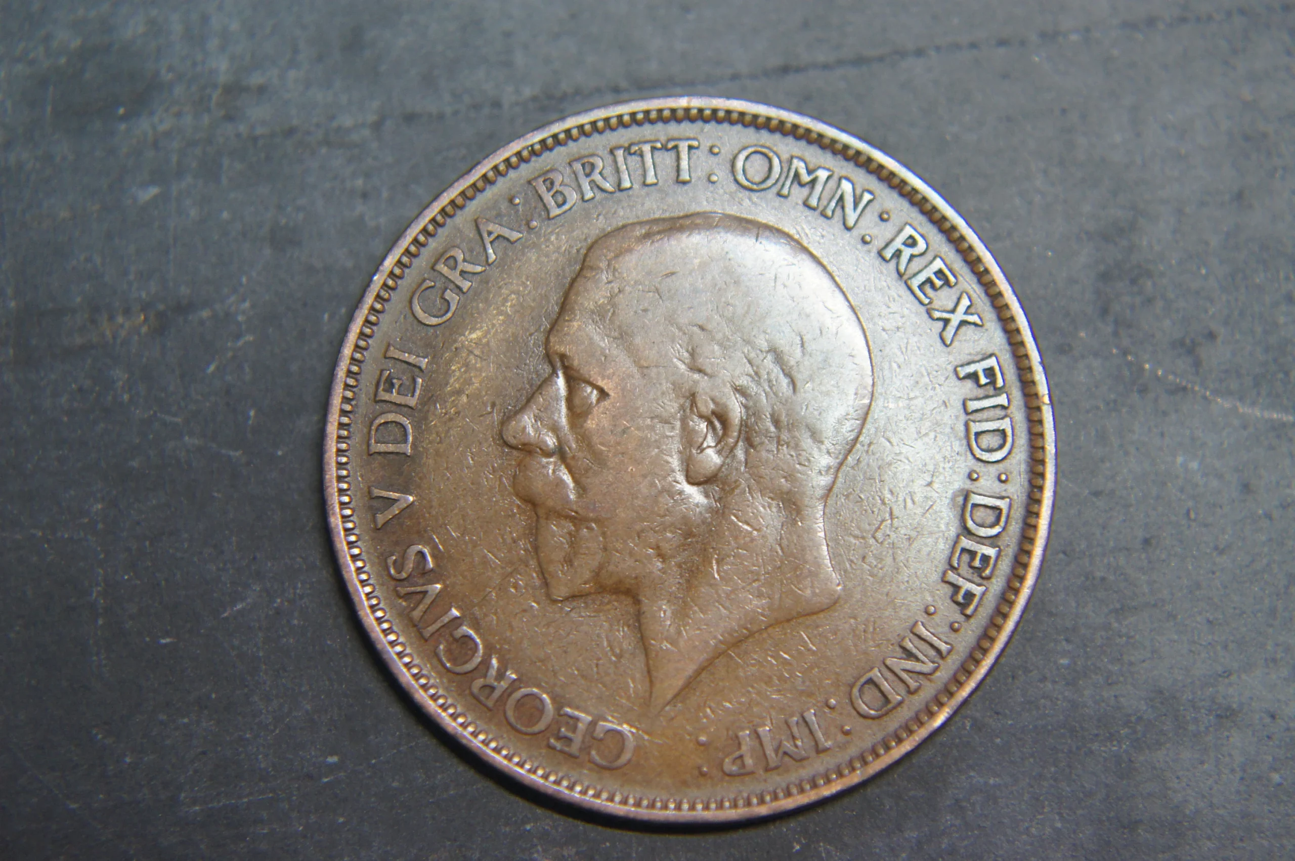 1930 One Penny Coin U.K. George V