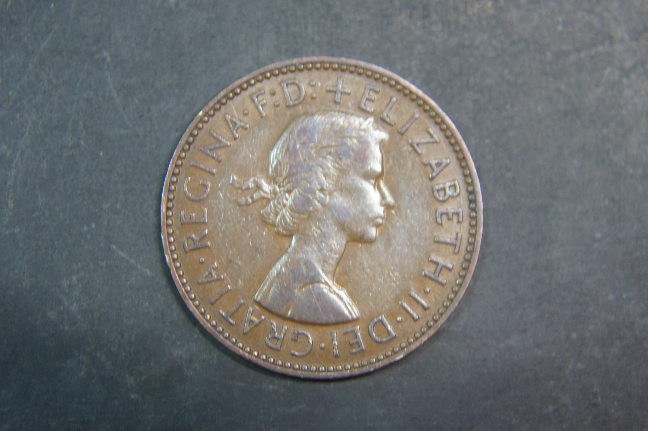 1958 Great Britain Half Penny Coin – Elizabeth II