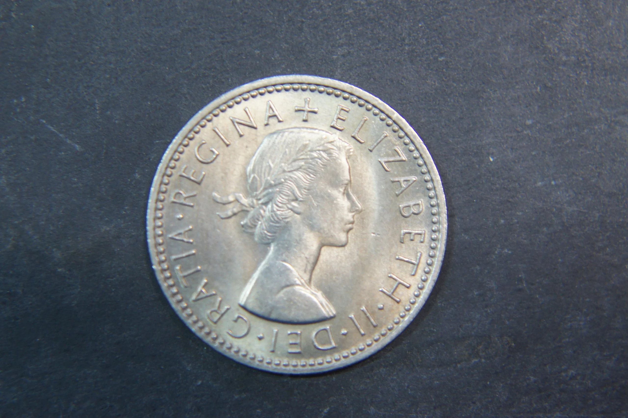 1964 Scottish Shilling Coin U.K. Queen Elizabeth II