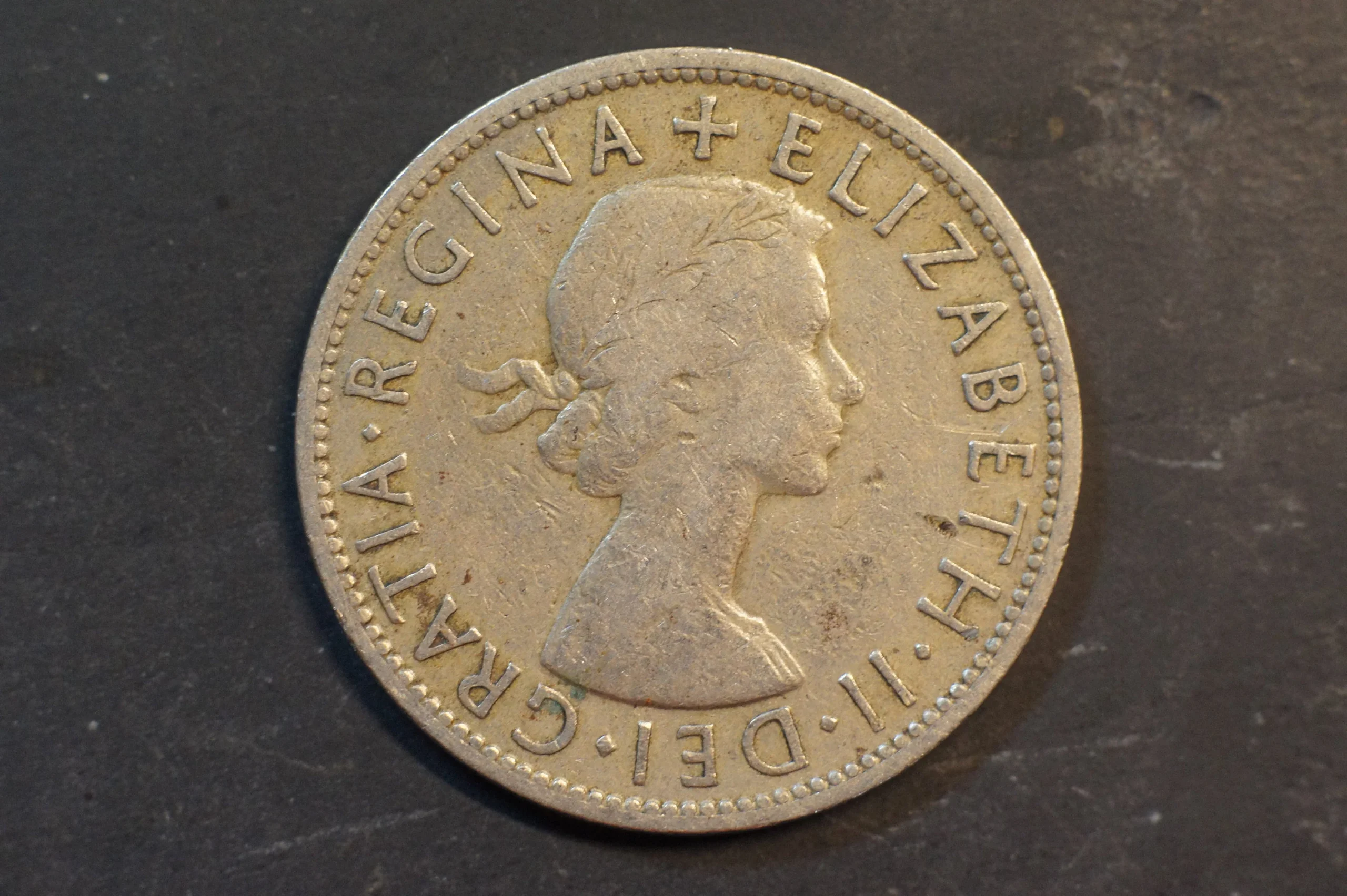 1954 Half Crown Coin U.K. Queen Elizabeth II