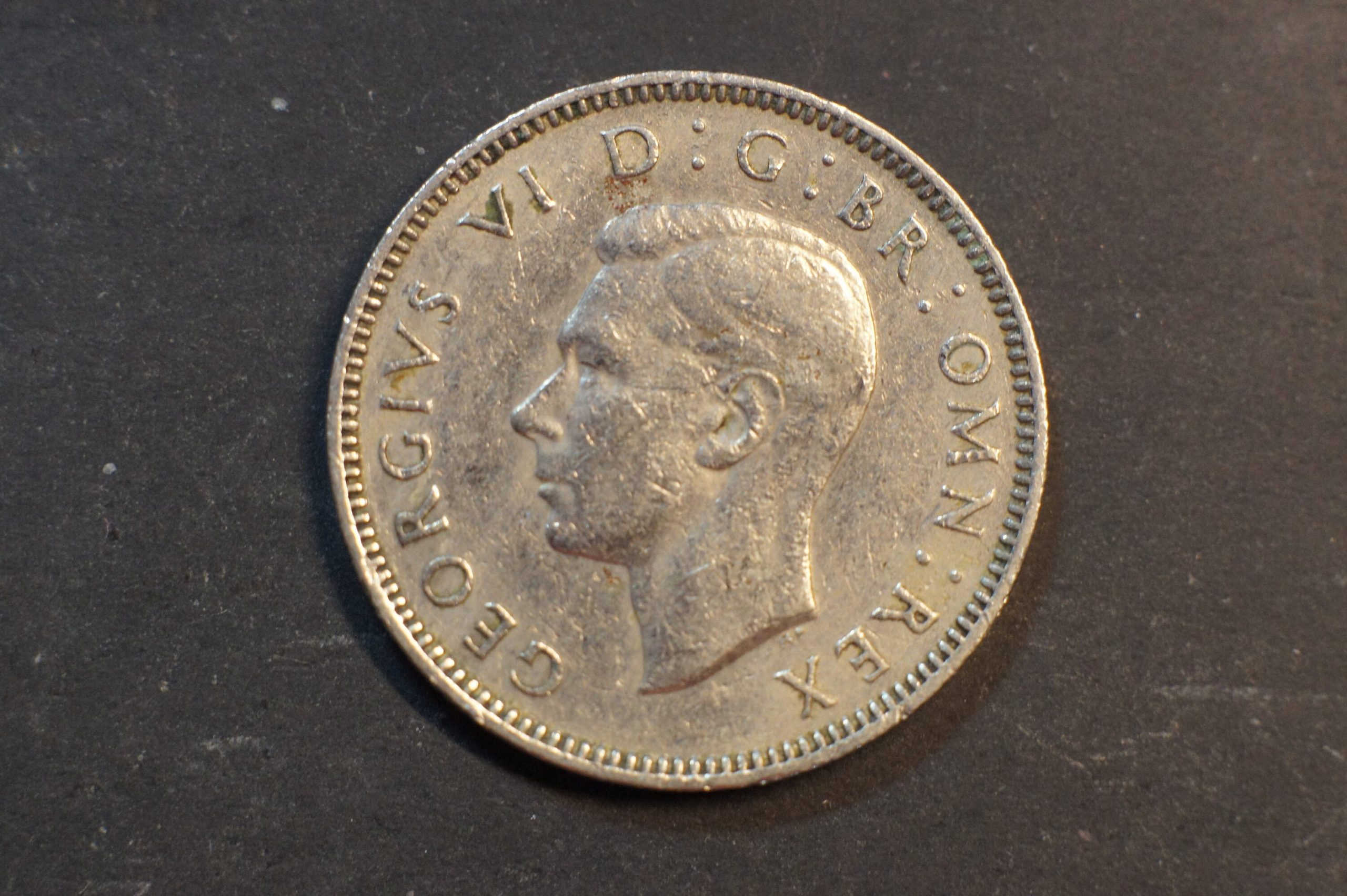 1948 Scottish Shilling Coin U.K. King George VI