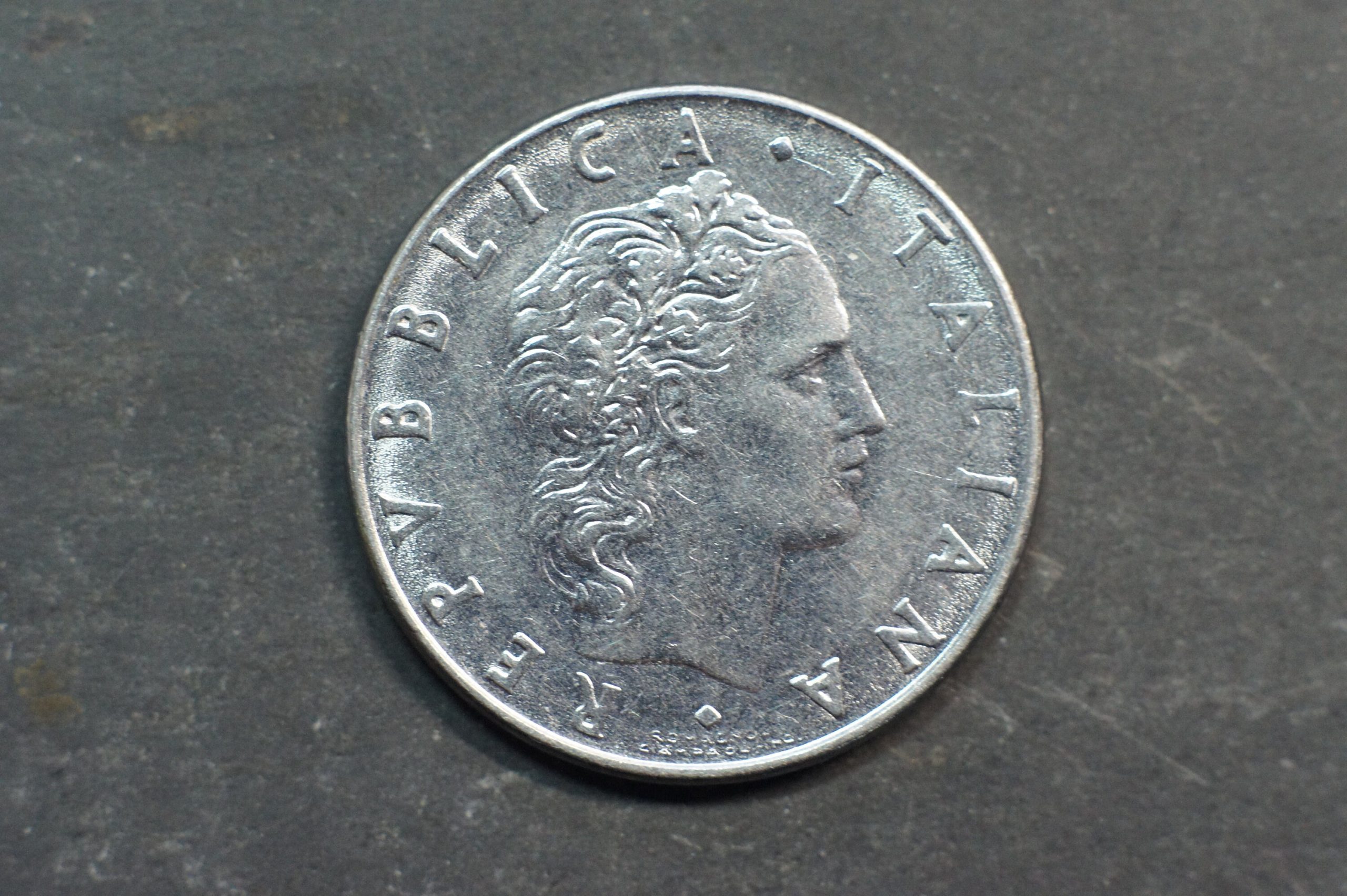 1977 50 Lire Coin Italy