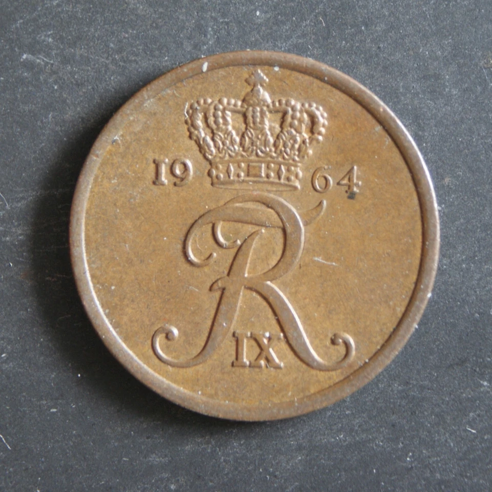 1964 5 Ore Coin Denmark Frederik IX – C03450