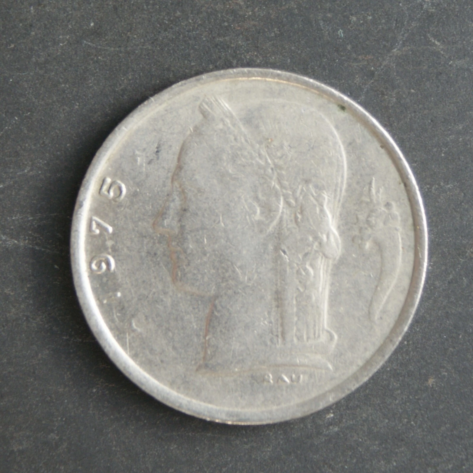 1975 1 Belgian Franc Coin (Dutch Text) Belgium