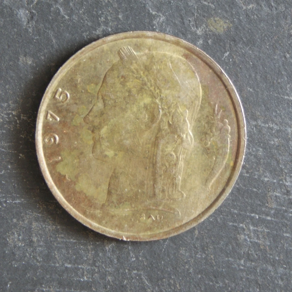 1975 1 Belgian Franc Coin (French Text) Belgium