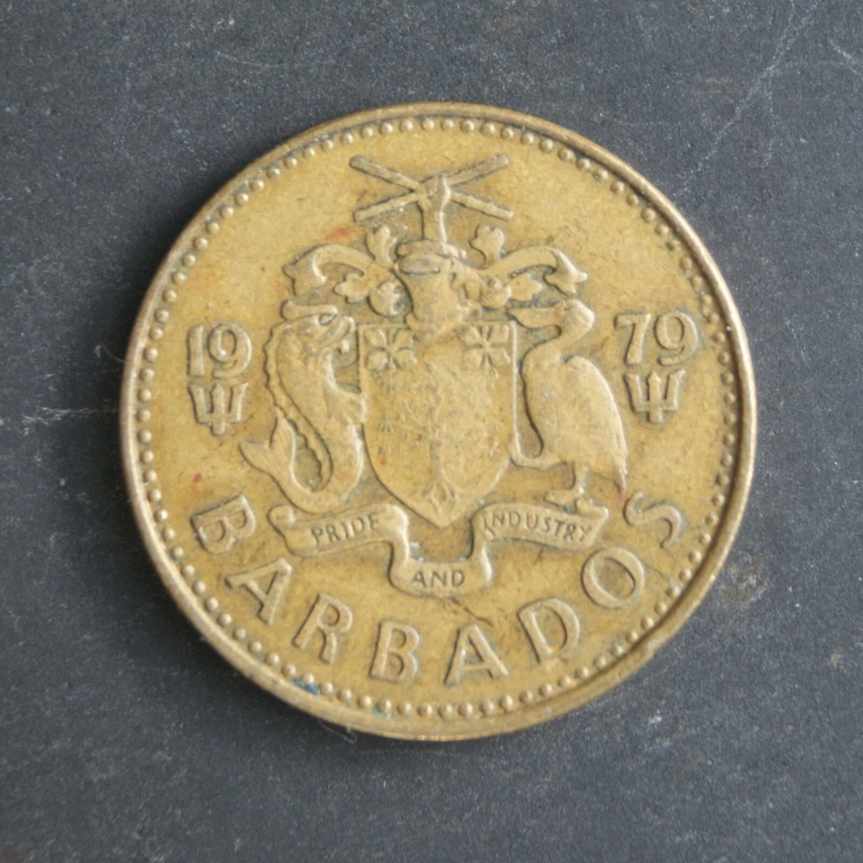 1979 5 Cents Coin Barbados