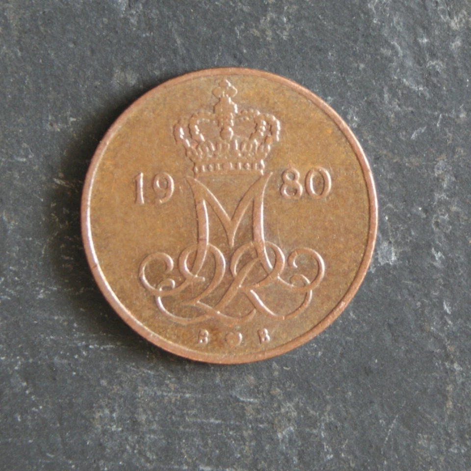 1980 5 Ore Coin Denmark