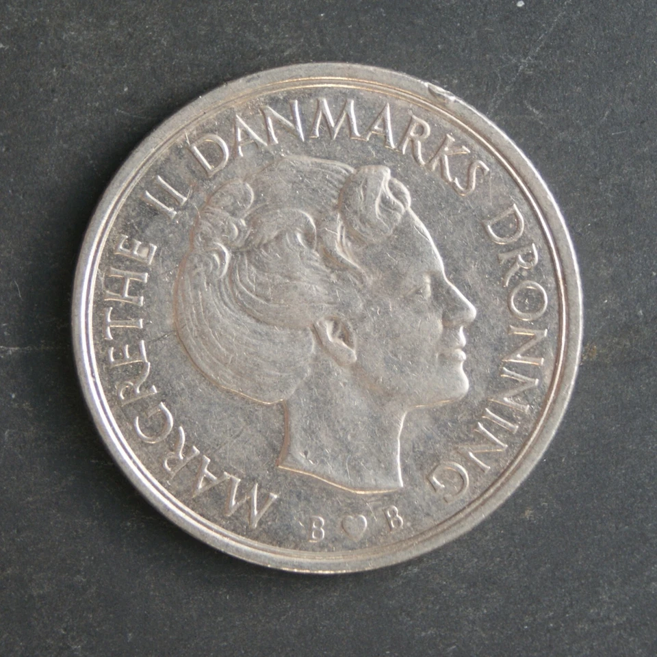 1981 1 Krone Cone Denmark Margrethe II