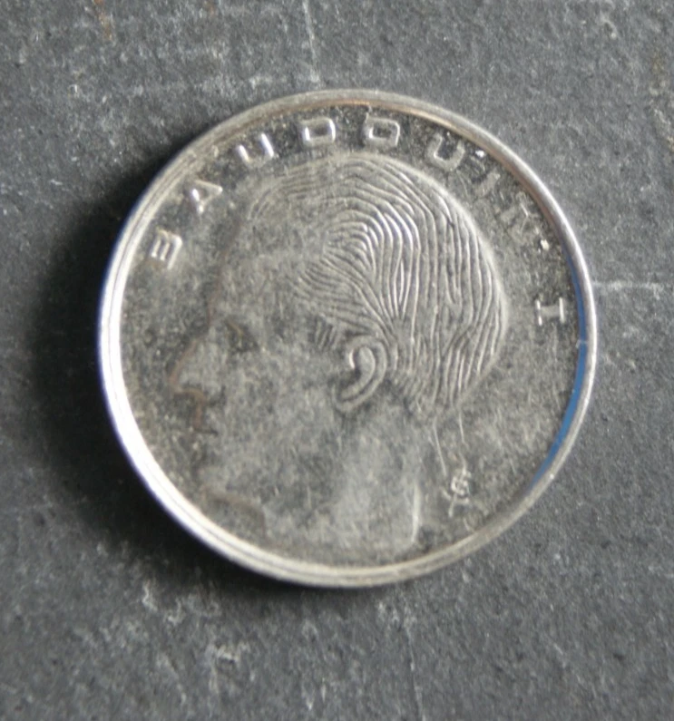 1990 1 Belgian Franc Coin Belgium Baudouin I – French text