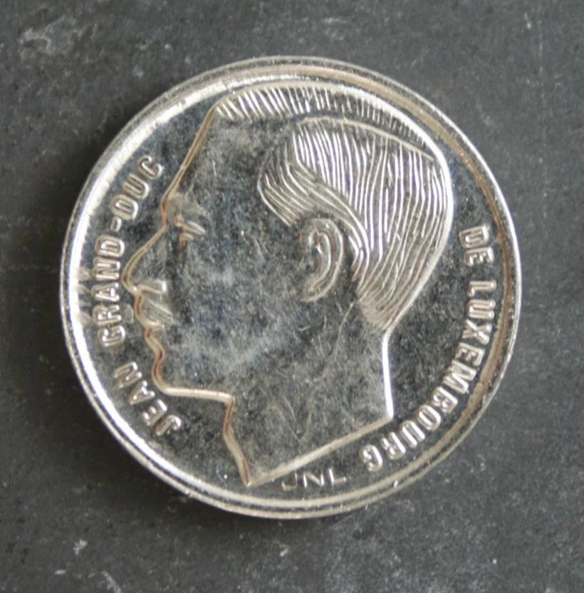 1991 1 Franc Coin Luxembourg Jean