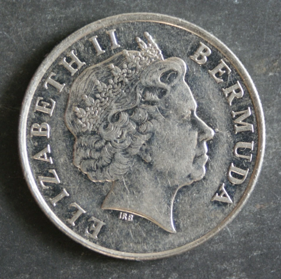 2004 25 Cent Coin Bermuda Elizabeth II