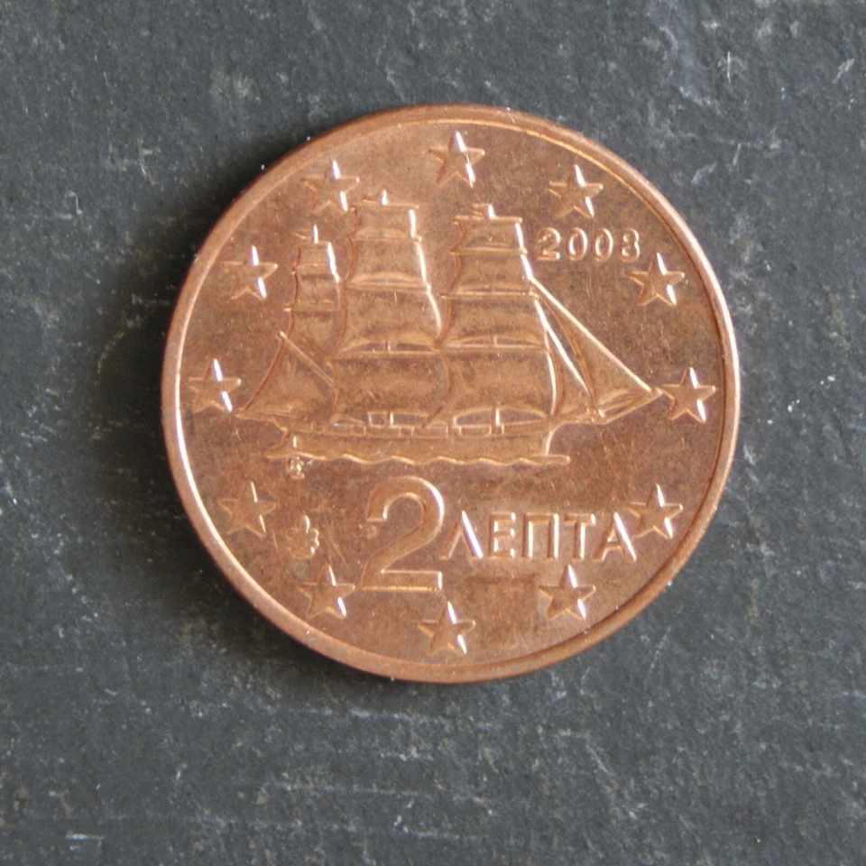 2008 2 Euro Cents Coin Greece