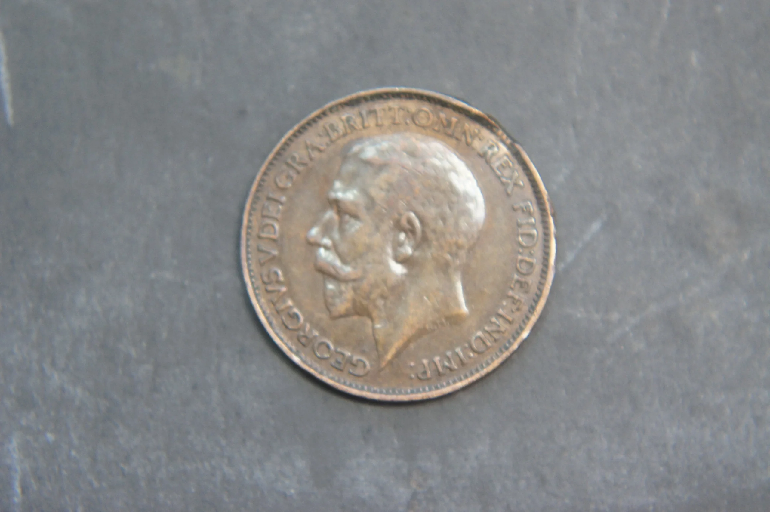 1925 Farthing Coin U.K. George V