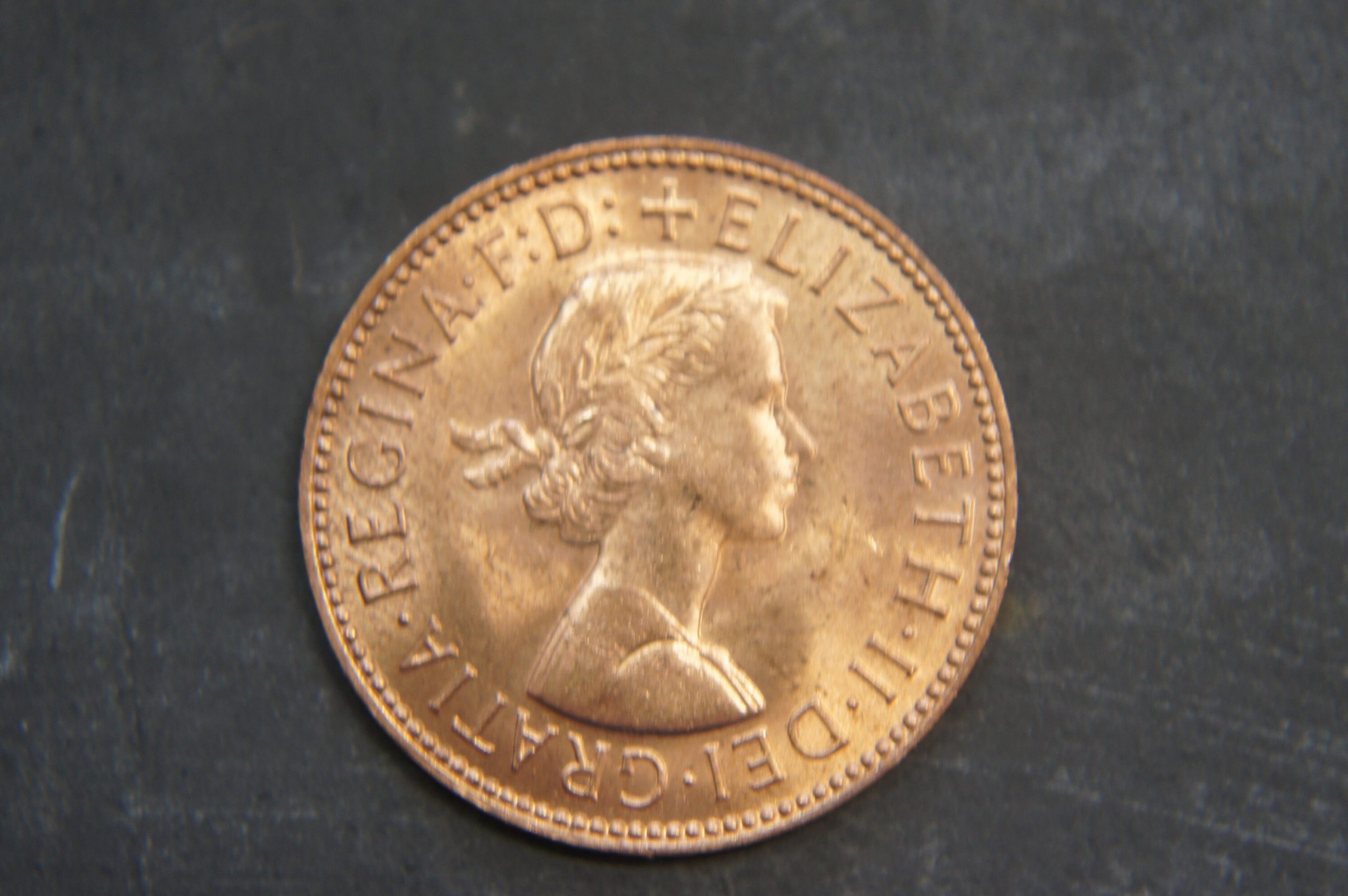 1967 Half Penny Coin U.K. Elizabeth II